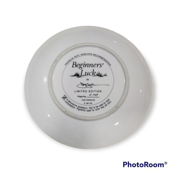 Franklin Mint BEGINNER'S LUCK Labrador Dog Collector Plate by James Killen - Picture 3 of 5